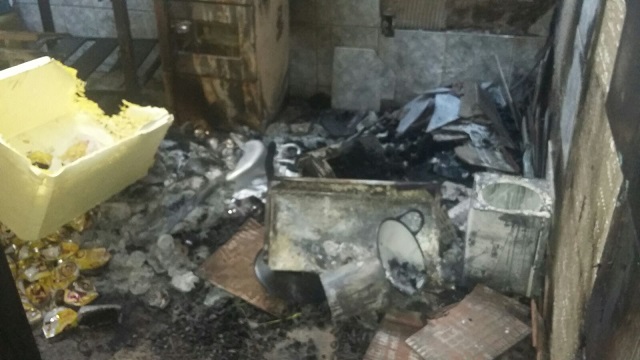 Furto e incêndio no Balneário Guaíra | Foto: Reprodução WhatsApp