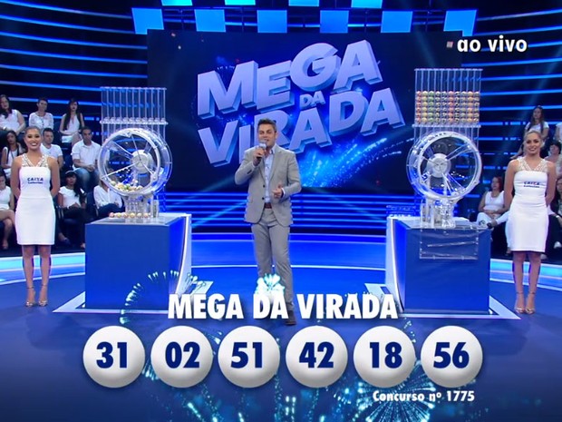 As dezenas sorteadas na Mega da Virada de 2015 | Foto: Reprodução da internet